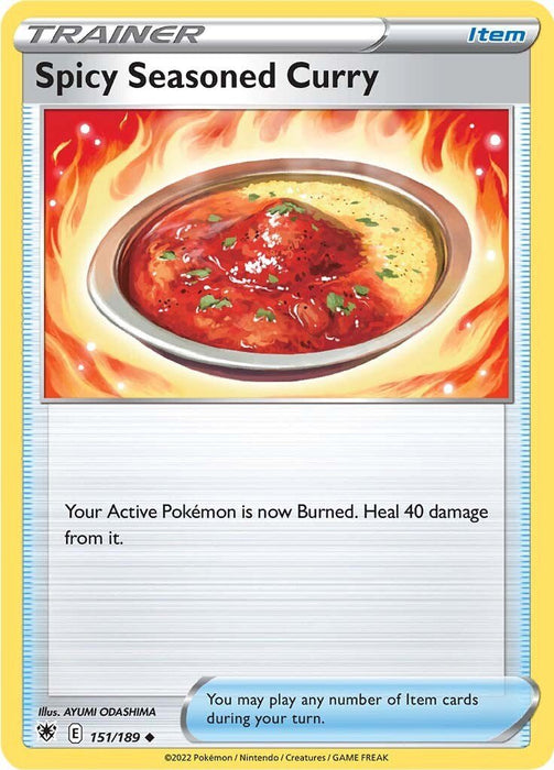 Pokemon Spicy Seasoned Curry 151/189 SWSH10: Astral Radiance Reverse Holo - EternaCards