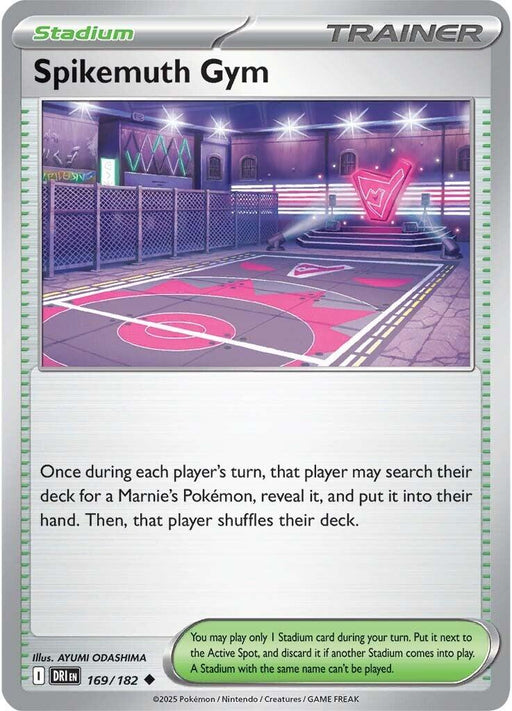 Pokemon Spikemuth Gym 169/182 SV10: Destined Rivals Reverse Holo - Eterna Cards
