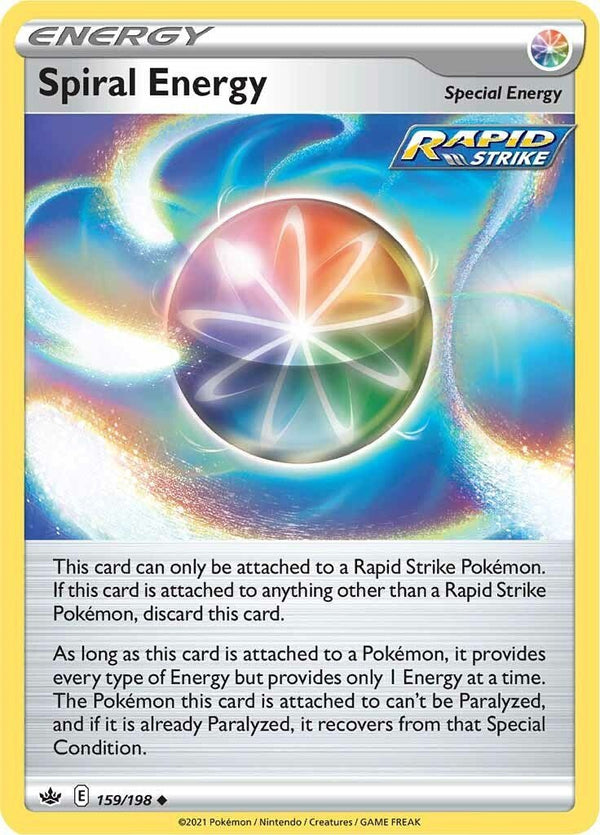 Pokemon Spiral Energy 159/198 SWSH06: Chilling Reign Reverse Holo