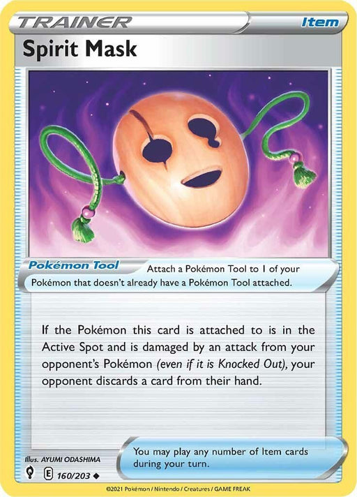 Pokemon Spirit Mask 160/203 SWSH07: Evolving Skies Reverse Holo - EternaCards