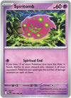 Pokemon Spiritomb 035/084 ME05: Pitch Black Reverse Holo