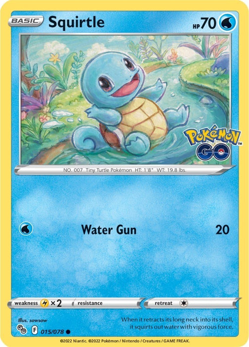 Pokemon Squirtle 015/078 Pokemon GO Normal - EternaCards