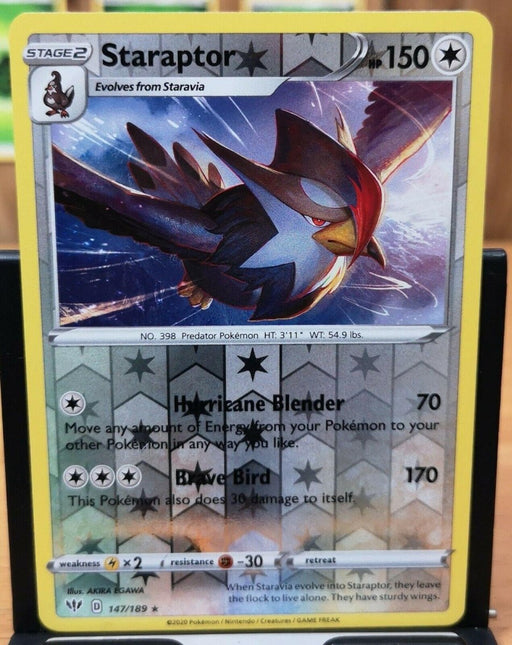 Pokemon Staraptor 147/189 SWSH03: Darkness Ablaze Normal - Eterna Cards