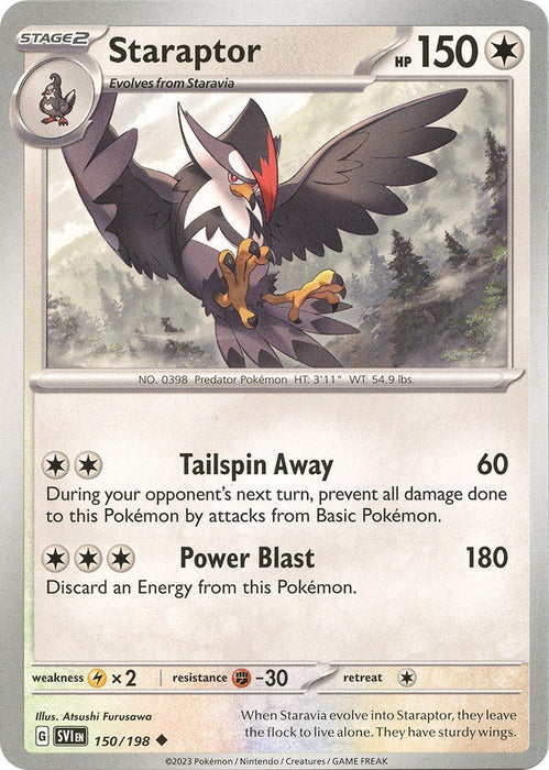 Pokemon Staraptor 150/198 SV01: Scarlet & Violet Base Set Normal - EternaCards
