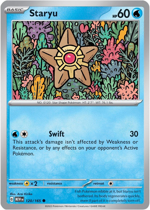 Pokemon Staryu 120/165 SV: Scarlet & Violet 151 Normal - EternaCards