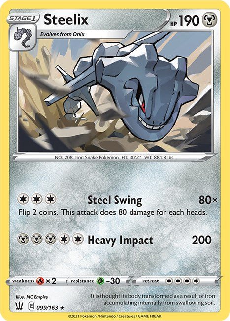 Pokemon Steelix 099/163 SWSH05: Battle Styles Reverse Holo - EternaCards