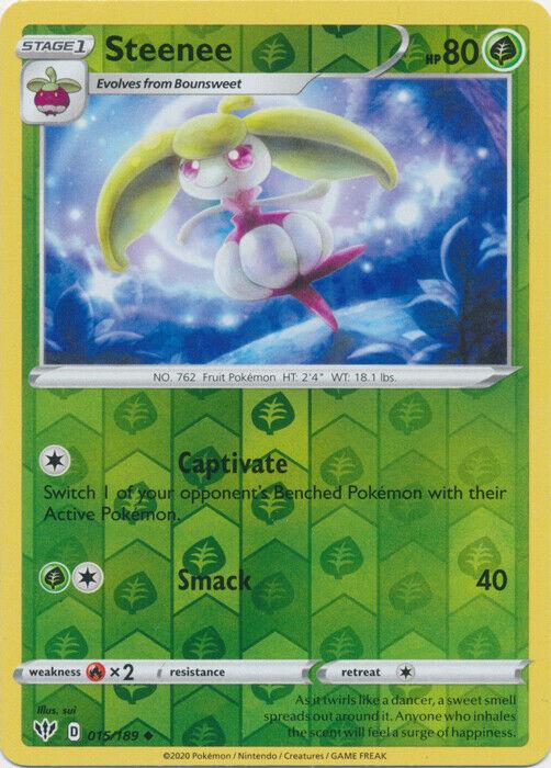 Pokemon Steenee 015/189 SWSH03: Darkness Ablaze Normal - Eterna Cards