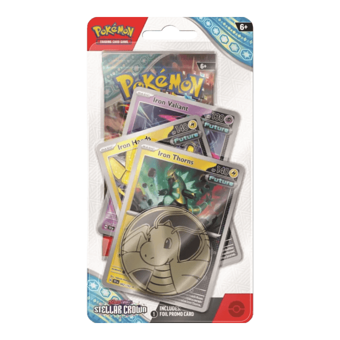 Pokemon Stellar Crown Premium Checklane Blister (Iron Thorns/Roaring Moon) - EternaCards