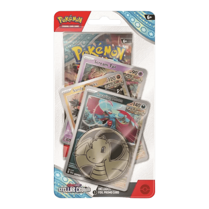 Pokemon Stellar Crown Premium Checklane Blister (Iron Thorns/Roaring Moon) - EternaCards