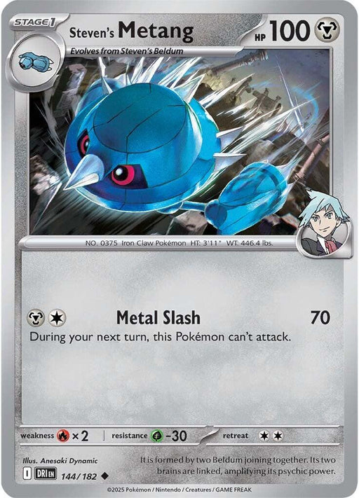 Pokemon Steven's Metang 144/182 SV10: Destined Rivals Normal - EternaCards