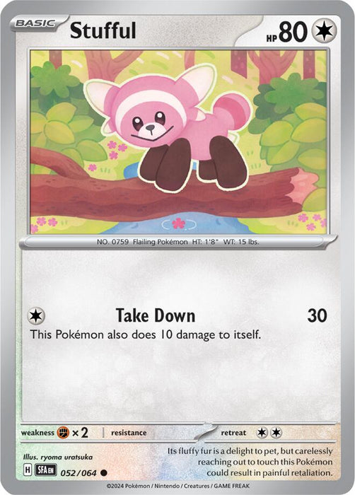 Pokemon Stufful 052/064 SV: Shrouded Fable Reverse Holo - EternaCards