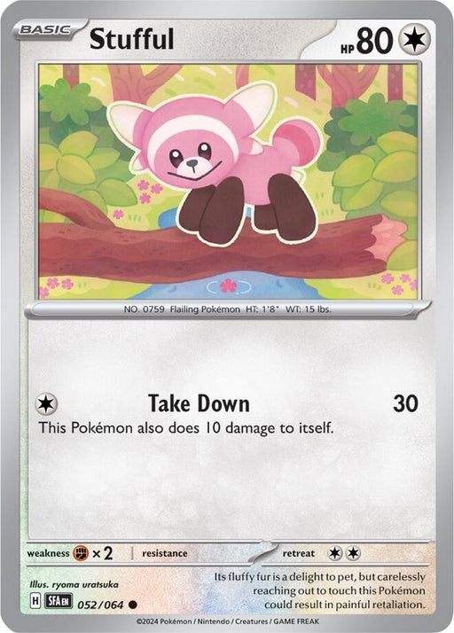 Pokemon Stufful 052/064 SV: Shrouded Fable Reverse Holo - EternaCards