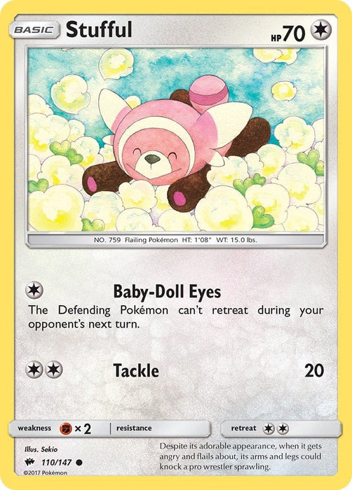 Pokemon Stufful 110/147 SM - Burning Shadows Normal - Eterna Cards