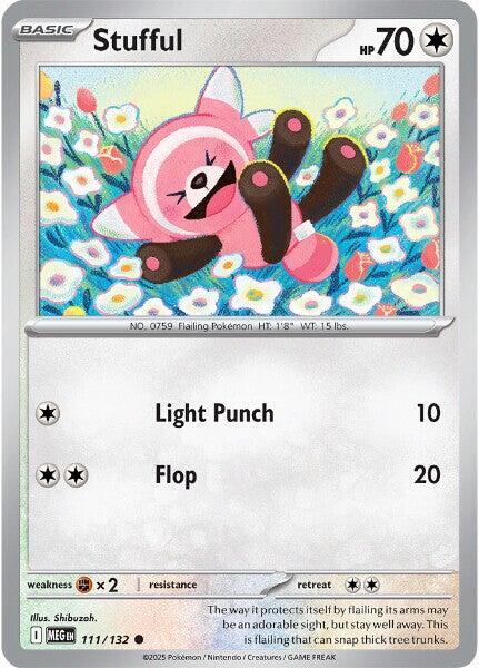Pokemon Stufful - 111/132 111/132 ME01: Mega Evolution Reverse Holo - EternaCards