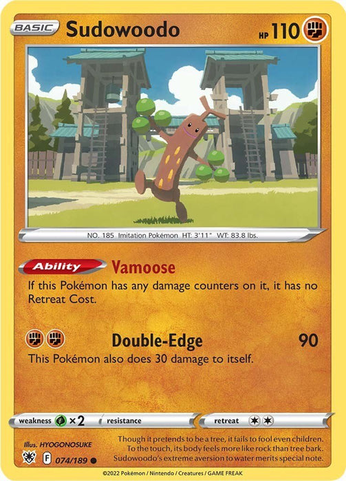 Pokemon Sudowoodo 074/189 SWSH10: Astral Radiance Normal - EternaCards