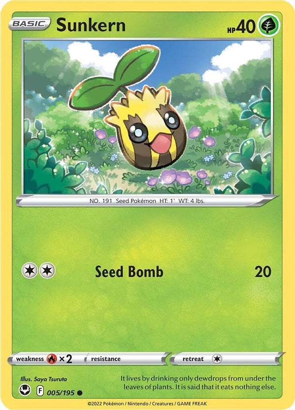 Pokemon Sunkern 005/195 SWSH12: Silver Tempest Normal