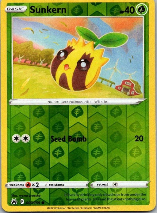 Pokemon Sunkern 007/159 SWSH: Crown Zenith Normal - Eterna Cards