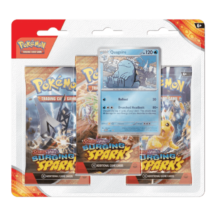 Pokemon Surging Sparks 3 - Pack Blister (Zapdos/Quagsire) - EternaCards