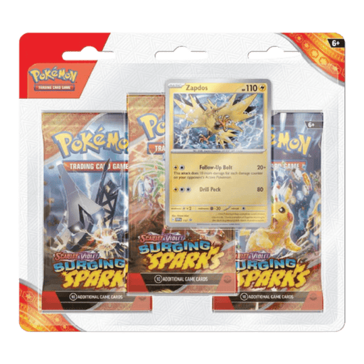 Pokemon Surging Sparks 3 - Pack Blister (Zapdos/Quagsire) - EternaCards