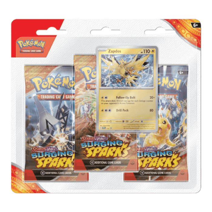Pokemon Surging Sparks 3 - Pack Blister (Zapdos/Quagsire) - EternaCards