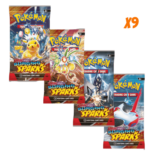 Pokemon Surging Sparks Booster Pack Bundle (9 Packs) - EternaCards