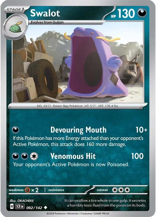 Pokemon Swalot 092/142 SV07: Stellar Crown Normal - EternaCards