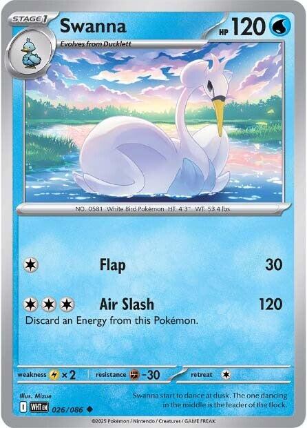 Pokemon Swanna 026/086 SV: White Flare Normal - EternaCards