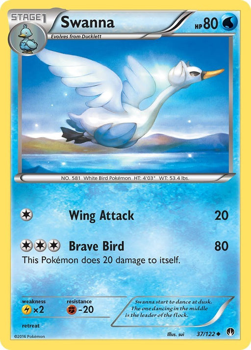 Pokemon Swanna 37/122 XY - BREAKpoint Normal - EternaCards