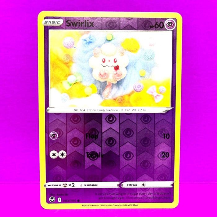 Pokemon Swirlix 083/195 SWSH12: Silver Tempest Normal - Eterna Cards