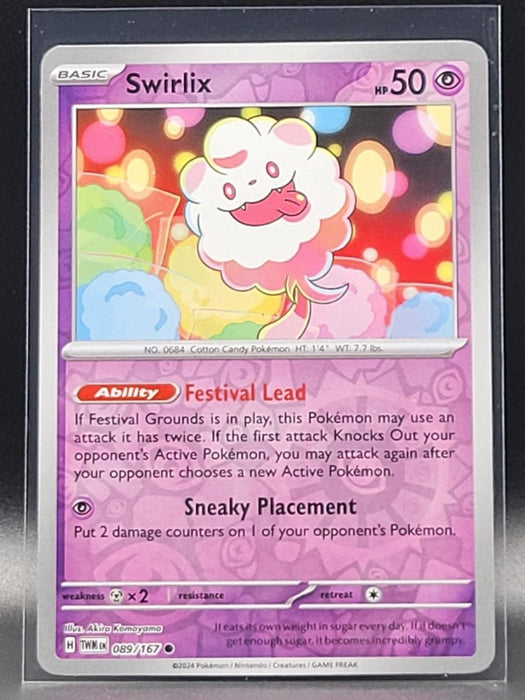 Pokemon Swirlix 089/167 SV06: Twilight Masquerade Normal - Eterna Cards