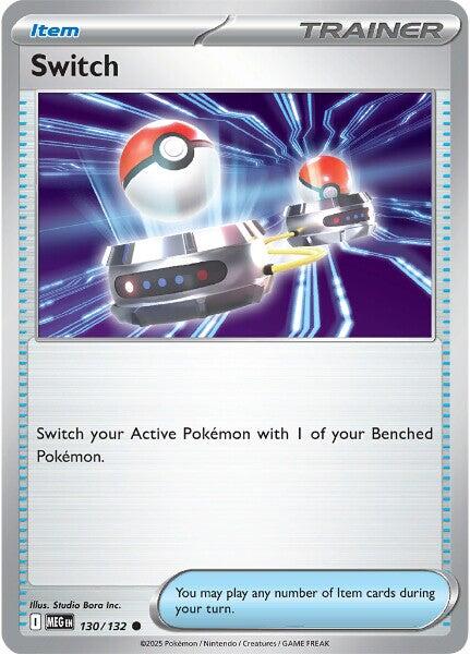 Pokemon Switch 130/132 ME01: Mega Evolution Reverse Holo - EternaCards
