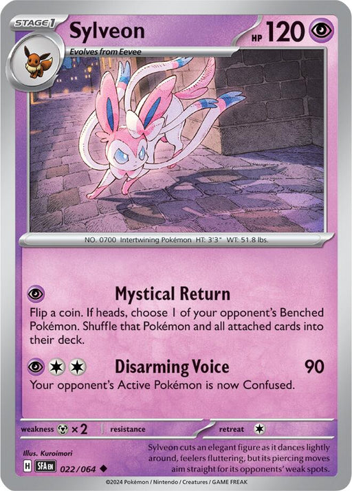 Pokemon Sylveon 022/064 SV: Shrouded Fable Reverse Holo - EternaCards