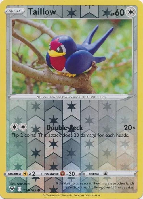 Pokemon Taillow 133/185 SWSH04: Vivid Voltage Normal - Eterna Cards
