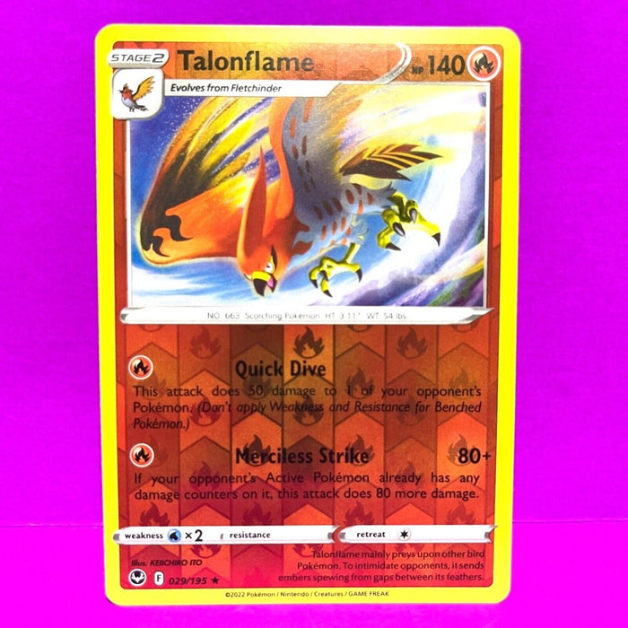 Pokemon Talonflame 029/195 SWSH12: Silver Tempest Normal - Eterna Cards