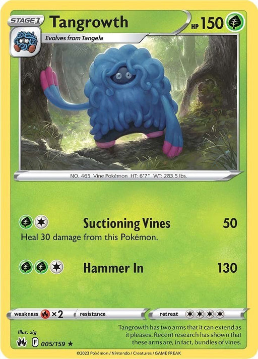 Pokemon Tangrowth 005/159 SWSH: Crown Zenith Normal - Eterna Cards