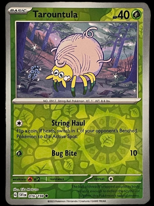 Pokemon Tarountula - 016/198 SV01: Scarlet & Violet Base Set Normal - Eterna Cards