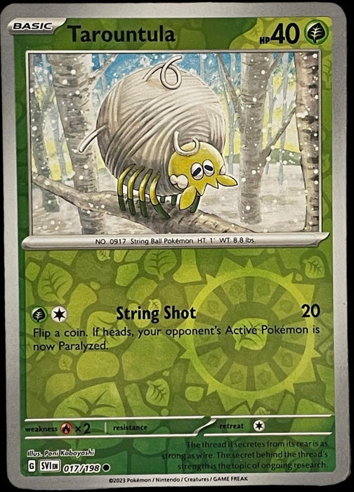 Pokemon Tarountula - 017/198 SV01: Scarlet & Violet Base Set Normal - Eterna Cards
