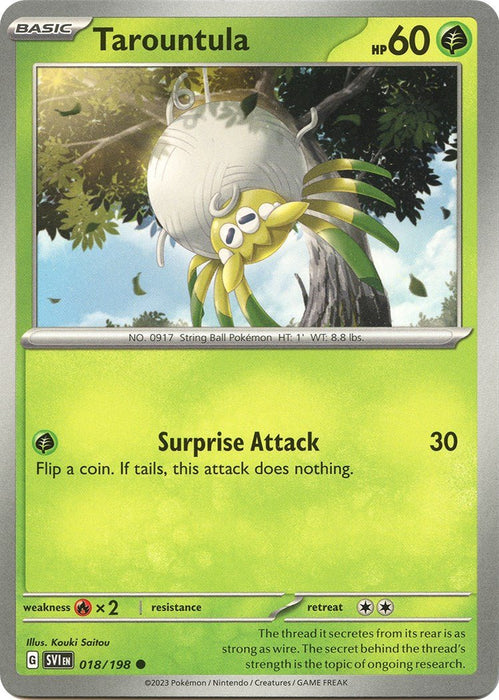 Pokemon Tarountula - 018/198 018/198 SV01: Scarlet & Violet Base Set Normal - EternaCards