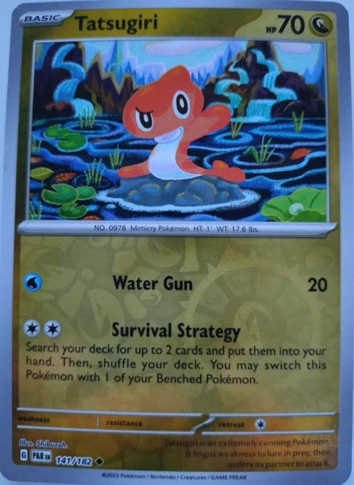 Pokemon Tatsugiri 141/182 SV04: Paradox Rift Normal - Eterna Cards