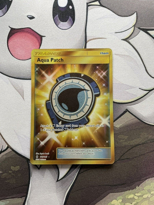 Pokémon TCG - Aqua Patch - 161/145 - Guardians Rising - Gold Secret Rare - EternaCards