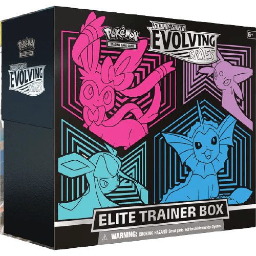 Pokemon TCG: Evolving Skies Elite Trainer Box - Sylveon, Espeon, Glaceon, Vaporeon - EternaCards