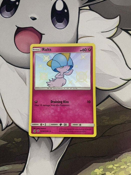 Pokémon TCG Ralts Hidden Fates SV34/SV94 Holo Shiny Holo Rare - EternaCards