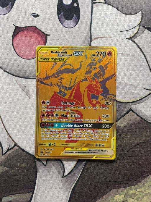 Pokémon TCG Reshiram & Charizard GX SM Black Star Promos SM247 Regular Size - EternaCards