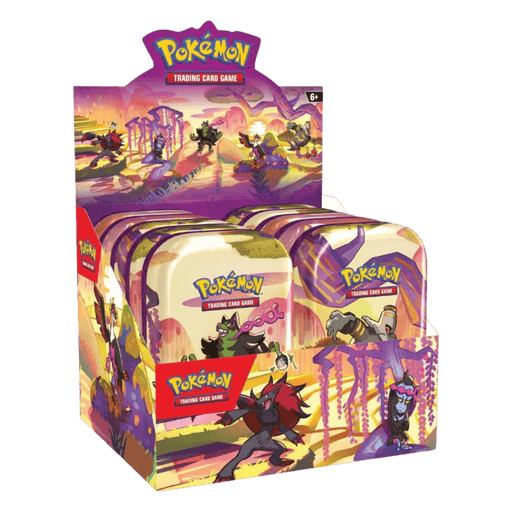 Pokemon Shrouded Fable Mini Tin Display Case (10 Tins) — Eterna Cards