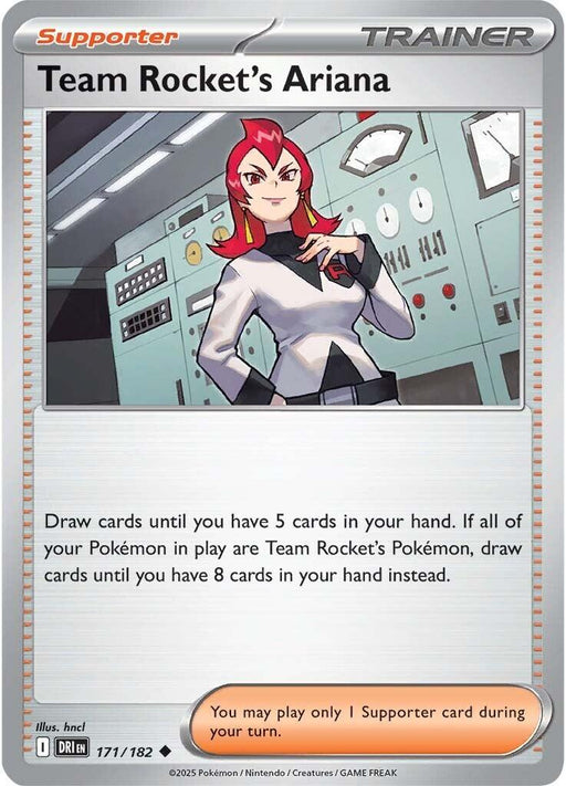 Pokemon Team Rocket's Ariana - 171/182 SV10: Destined Rivals Reverse Holo - EternaCards