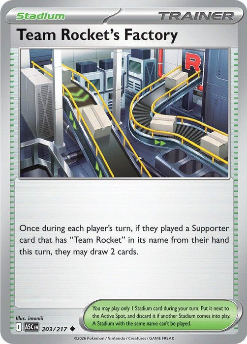 Pokemon Team Rocket's Factory 203/217 ME: Ascended Heroes Reverse Holo - Eterna Cards