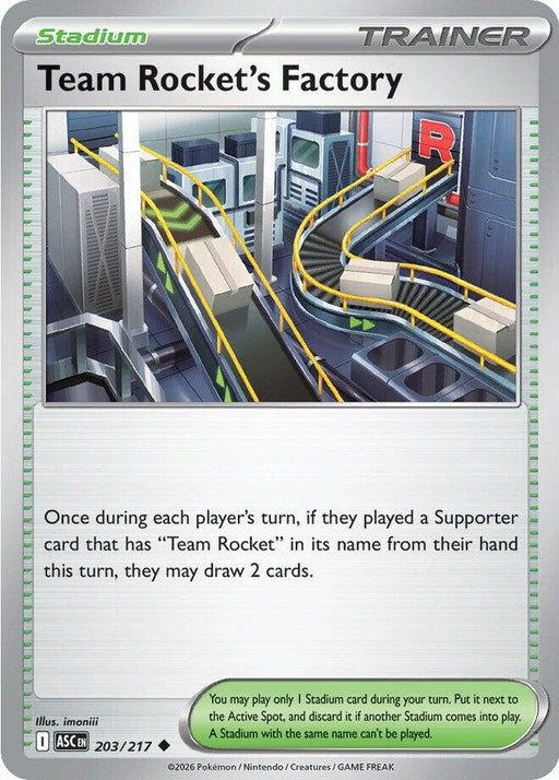 Pokemon Team Rocket's Factory 203/217 ME: Ascended Heroes Reverse Holo - Eterna Cards