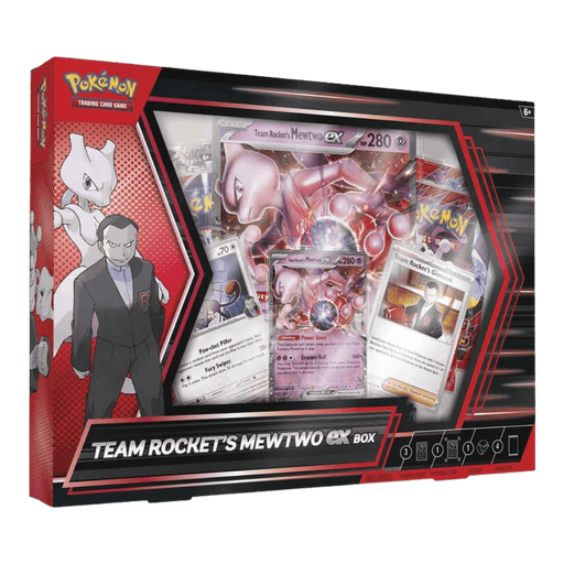 pokemon mewtwo booster pack Pokemon Team Rocket's Mewtwo ex Collection Box — EternaCards