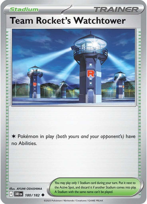 Pokemon Team Rocket's Watchtower 180/182 SV10: Destined Rivals Reverse Holo - EternaCards