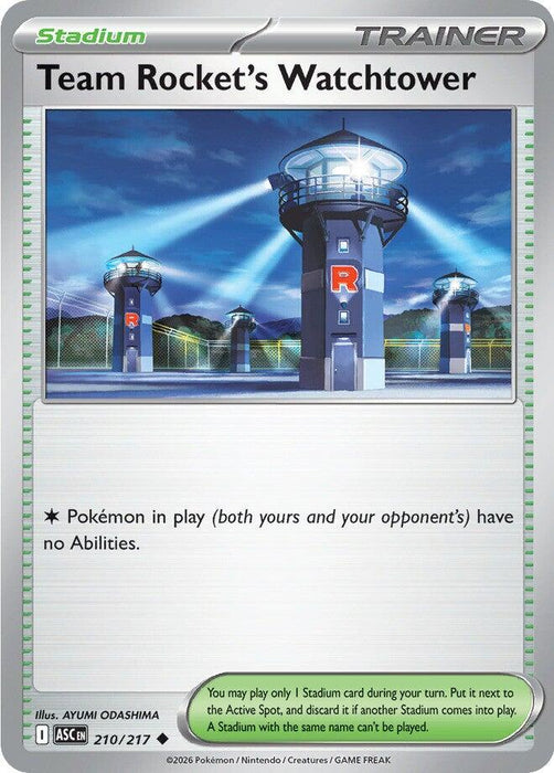 Pokemon Team Rocket's Watchtower 210/217 ME: Ascended Heroes Reverse Holo - Eterna Cards